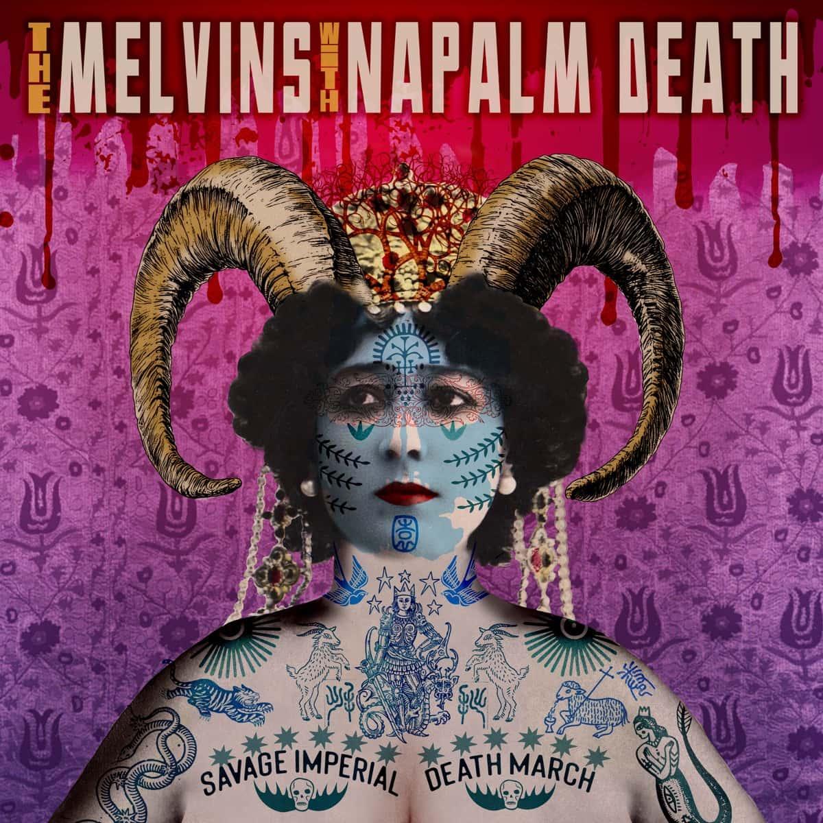 Savage Imperial Death March by Melvins & Napalm Death album cover