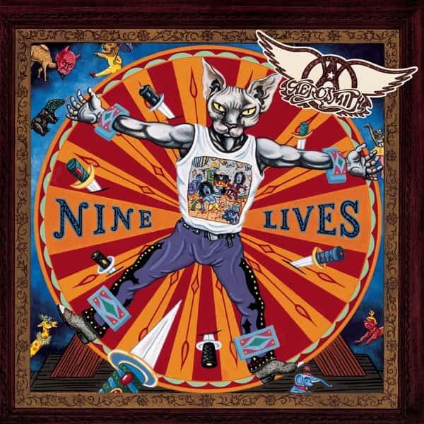 Nine Lives by Aerosmith album cover