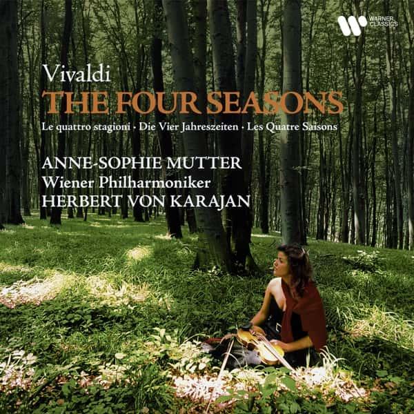 Vivaldi: The Four Seasons by Anne-Sophie Mutter, Herbert von Karajan & Wiener Philharmoniker album cover