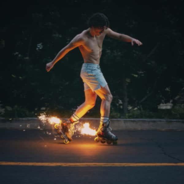 Fireworks & Rollerblades by Benson Boone album cover