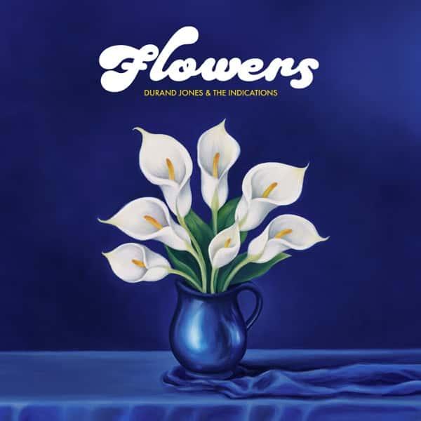 Flowers (Blue Iceberg Splash Vinyl) by Durand Jones & The Indications album cover