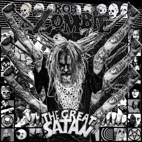 The Great Satan (Black & White Swirl Vinyl) by Rob Zombie album cover
