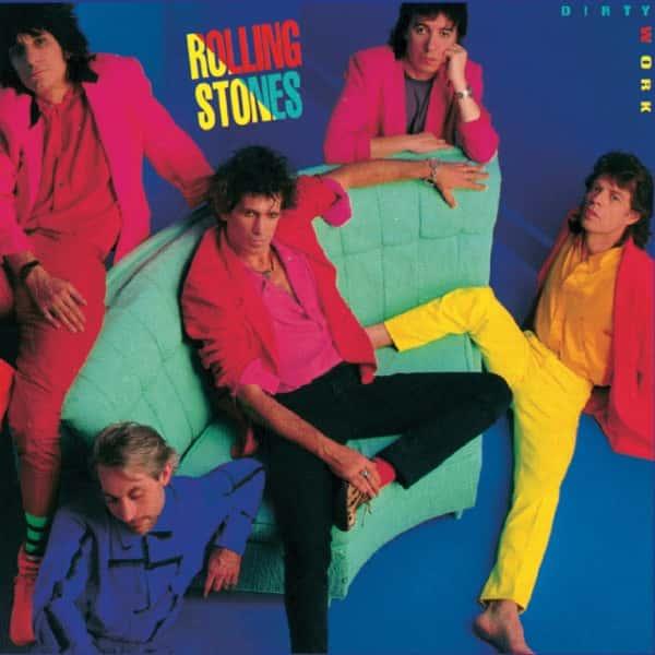 Dirty Work by The Rolling Stones album cover