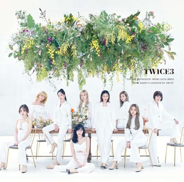 #TWICE3 (Beige Vinyl) by TWICE album cover