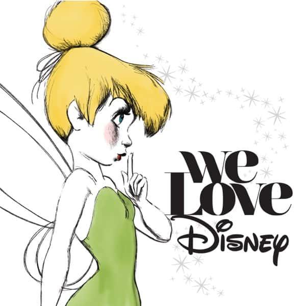 We Love Disney (Deluxe Edition Gold Vinyl) by Various Artists album cover